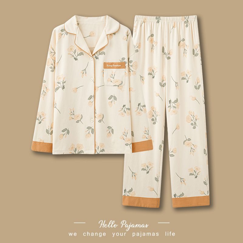 Pijamas de mujer 100% algodón de manga larga primavera y otoño año de nacimiento de conejo rojo boda de Mujer talla grande homewear