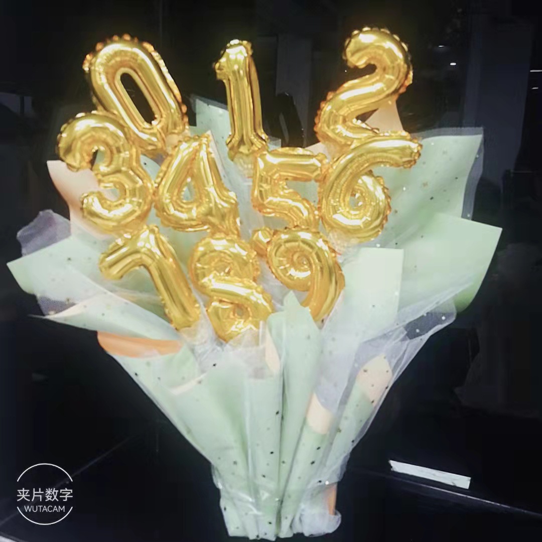 夹片数字花束