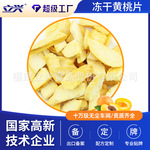 立兴冻干黄桃片 厂家供应冻干脱水黄桃脆片丁碎 批发休闲食品散装