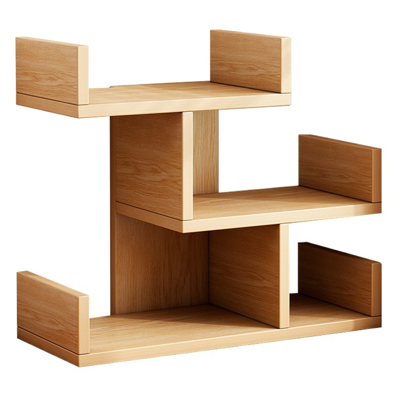 Estantería escritorio estante de almacenamiento estudiante escritorio en casa pequeña estantería dormitorio oficina multi-capa simple estante