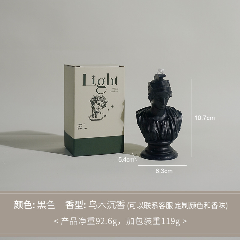 David modelado personajes perfumes decoración adornos hechos a mano atmósfera sensación vela vela vela de banano transfronteriza vela personalizada