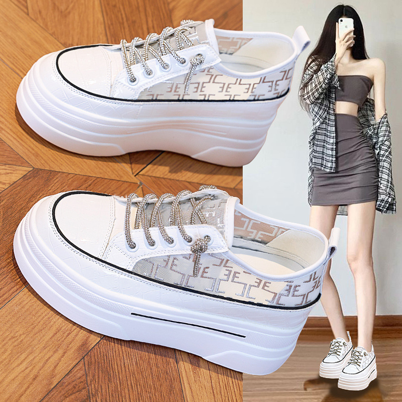 Summer mesh breathable small white shoes women's 2025 new casual flat shoes net shoes Summer mesh breathable small white shoes women's 2025 new casual flat shoes net shoes
