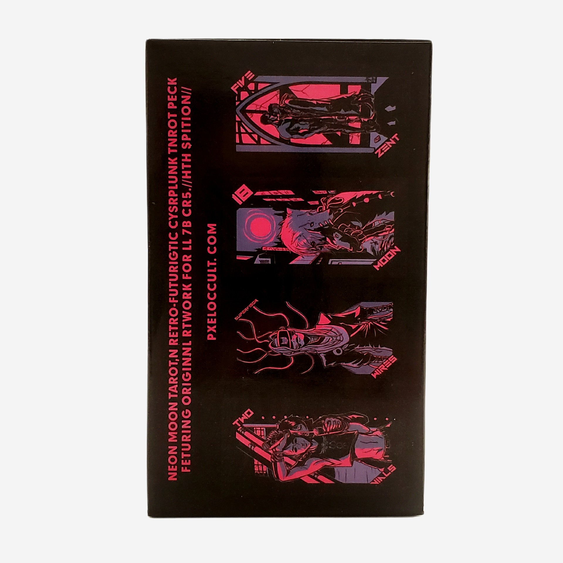 Cartas de jogo de tabuleiro tarot neon moon para festas divertidas_voghion.com