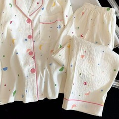 春秋早秋时尚长裤女云朵棉卡通KT猫可爱少女外穿家居服睡裤休闲裤