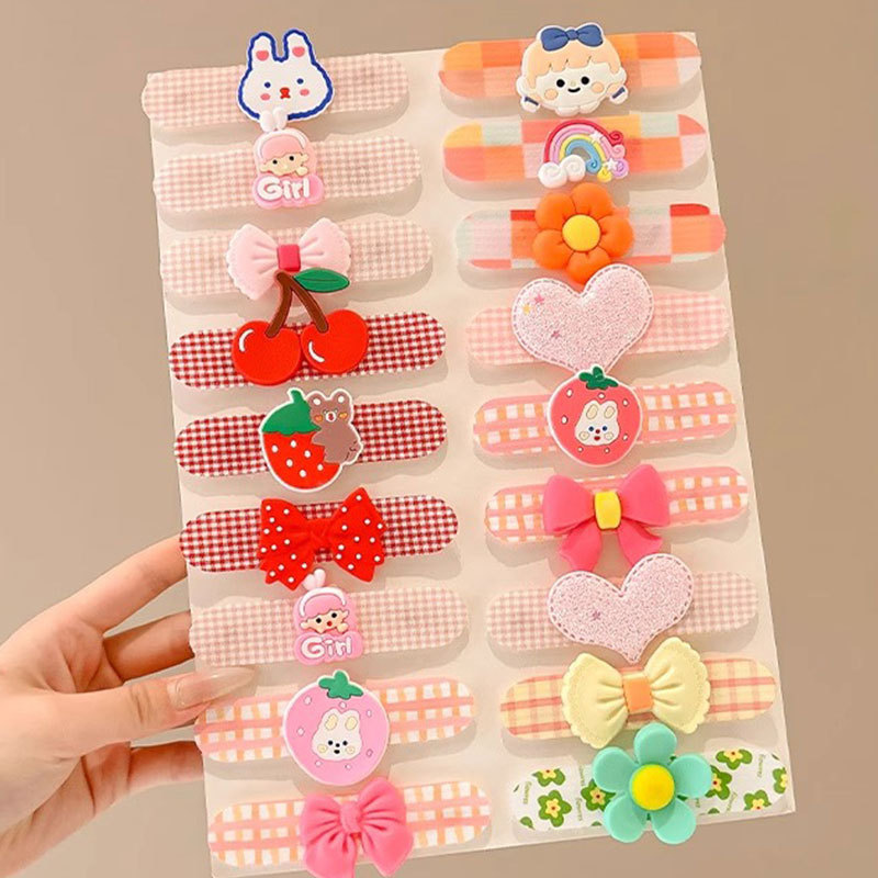 Diadema, tocado para niños, lazo, accesorios para el cabello, cabello roto para bebés, tarjeta de cabello roto, velcro, flequillo para niñas, pegatinas para el cabello, dibujos animados