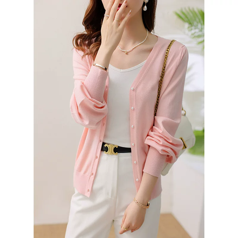 Spring comfortable thin cardigan, jacket, 2025 years, sun protection
