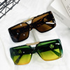 Brand fashionable sunglasses, metal retro decorations, square glasses