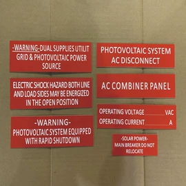 铭牌;塑料塑胶标签;ABS塑料板