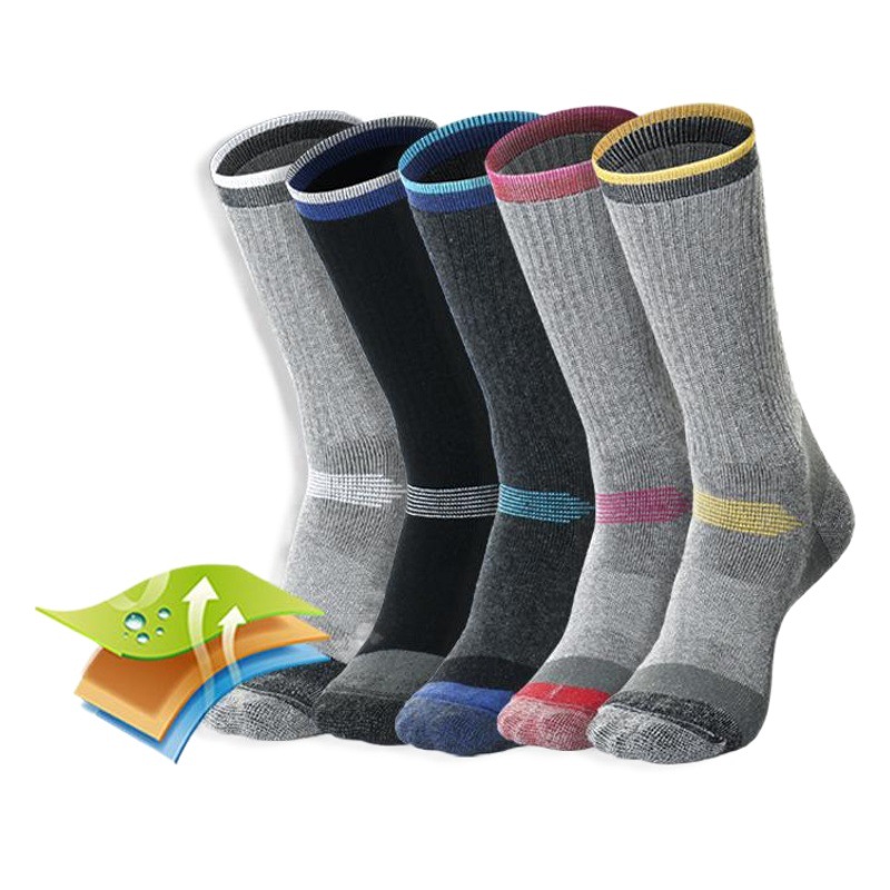 R-BAO al aire libre calcetines hombres y mujeres mernu calcetines de lana invierno espesado cálido esquí senderismo calcetines