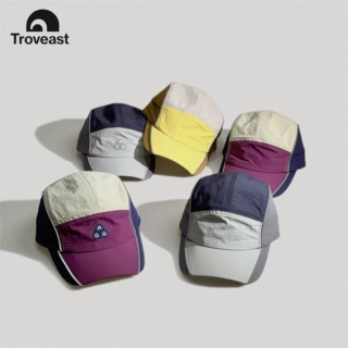 山系拼色速干棒球帽子夏季防晒透气反光骑行帽户外运动遮阳鸭舌帽