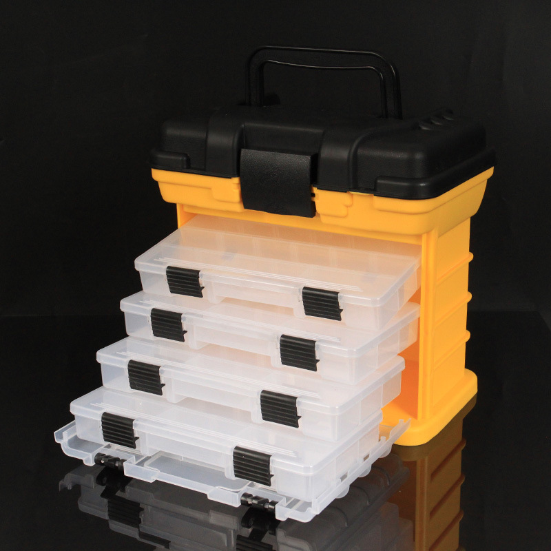 Caja de almacenamiento Caja de almacenamiento de plástico Caja de almacenamiento Accesorios Luya Caja de joyería de almacenamiento de hardware Caja de herramientas Caja de almacenamiento Caja de almacenamiento