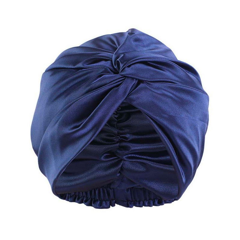 22 Mumi Bright Version Cross Pure Color Twisted Silk Nightcap Factory Direct Supply