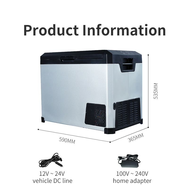Car Refrigerator, Truck Mini Refrigerator, Car Small Refrigerator, 50L Dual-Use for Car and Home, Extra-Large Capacity Medicine Cooler