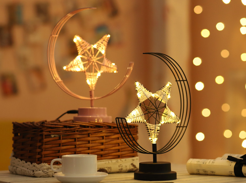 Birthday Fashion Star Copper Wire Party Lightings display picture 3