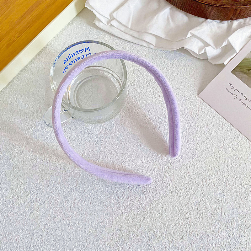 Estilo coreano color sólido simple diadema decoraciones de las mujeres lavado la cara máscara maquillaje banda pelo nuevo Accesorios pelo al por mayor