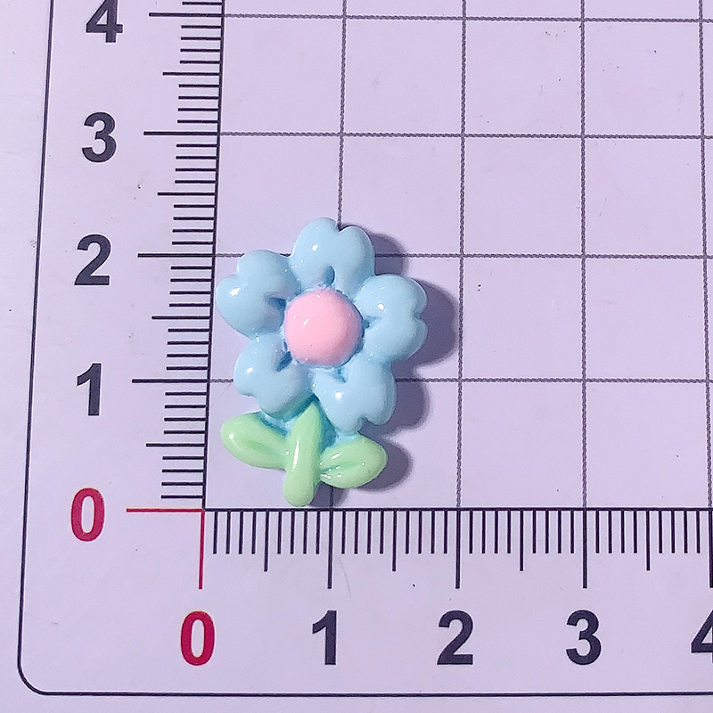 Girasoles brillantes flores de sol tulipas accesorios de resina de flores DIY adornos de cabello hebilla de zapatos parches de caso de teléfono móvil