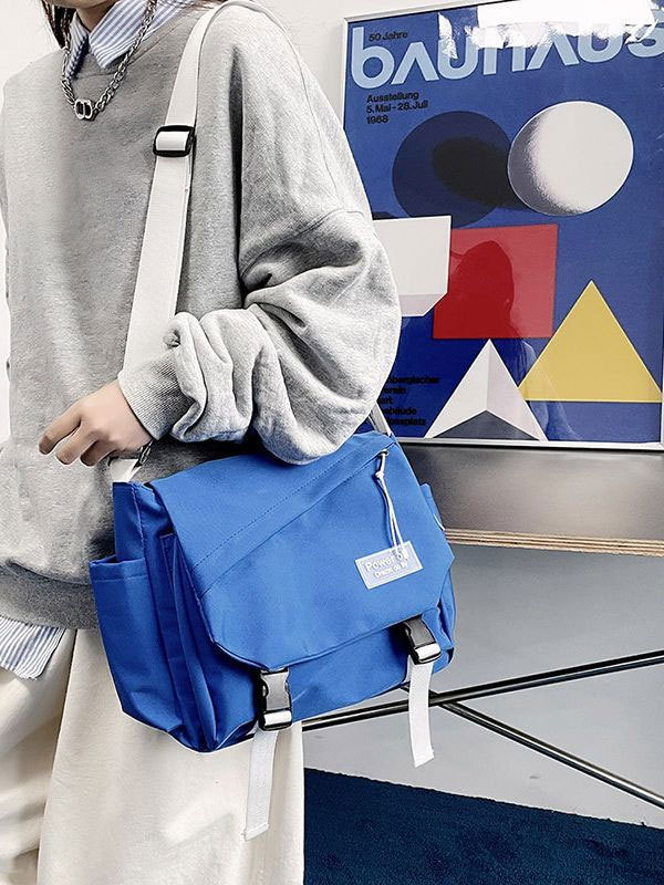 Bolso cruzado para hombre, marca de moda, estilo workwear, bolso informal japonés para hombre, bolso de hombro de gran capacidad, bolso mensajero personalizado a la moda