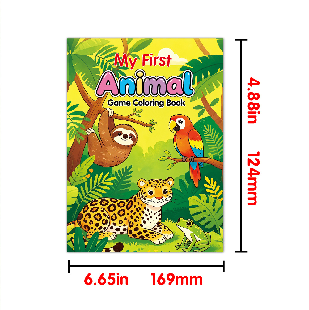 Libro de Colorear y Juegos para Niños Papel Educativo para Fiestas y Juegos Infantil image 10