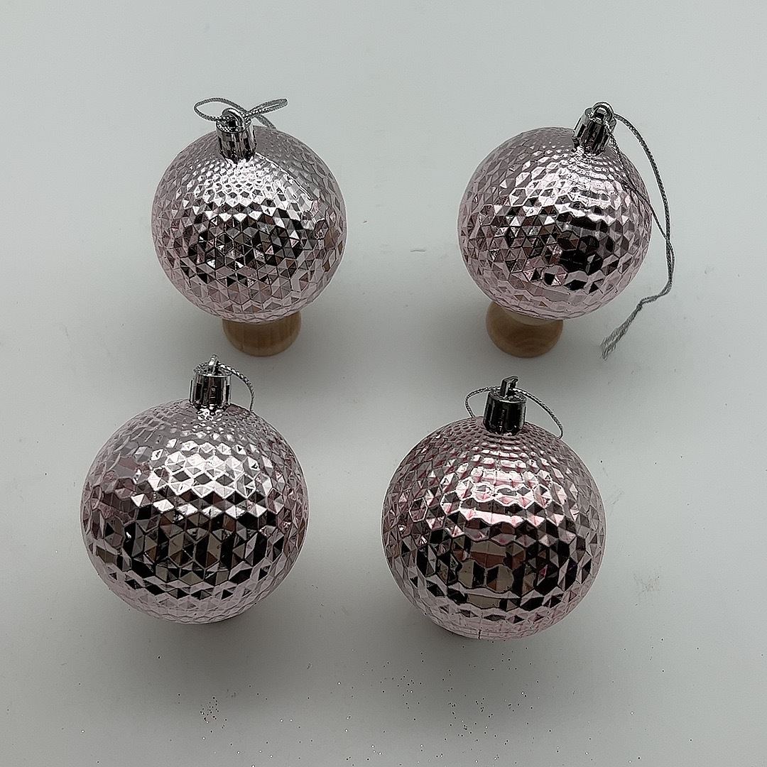 6CM24 barril de bola de Navidad de plástico decoración de atmósfera de Navidad