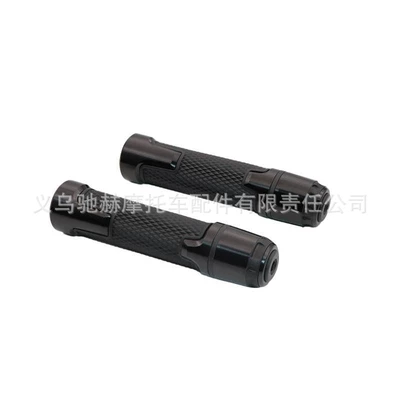 Motorcycle Handle Cover — Grips, Off-Road Handlebar Rubber Grips - cj-009-black