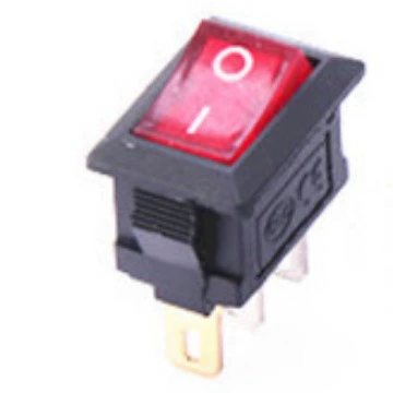 Поставка миниатюрного выключателя KCD11 в форме лодки 10*15 с подсветкой, трехпозиционного светодиодного выключателя для домашнего использования.