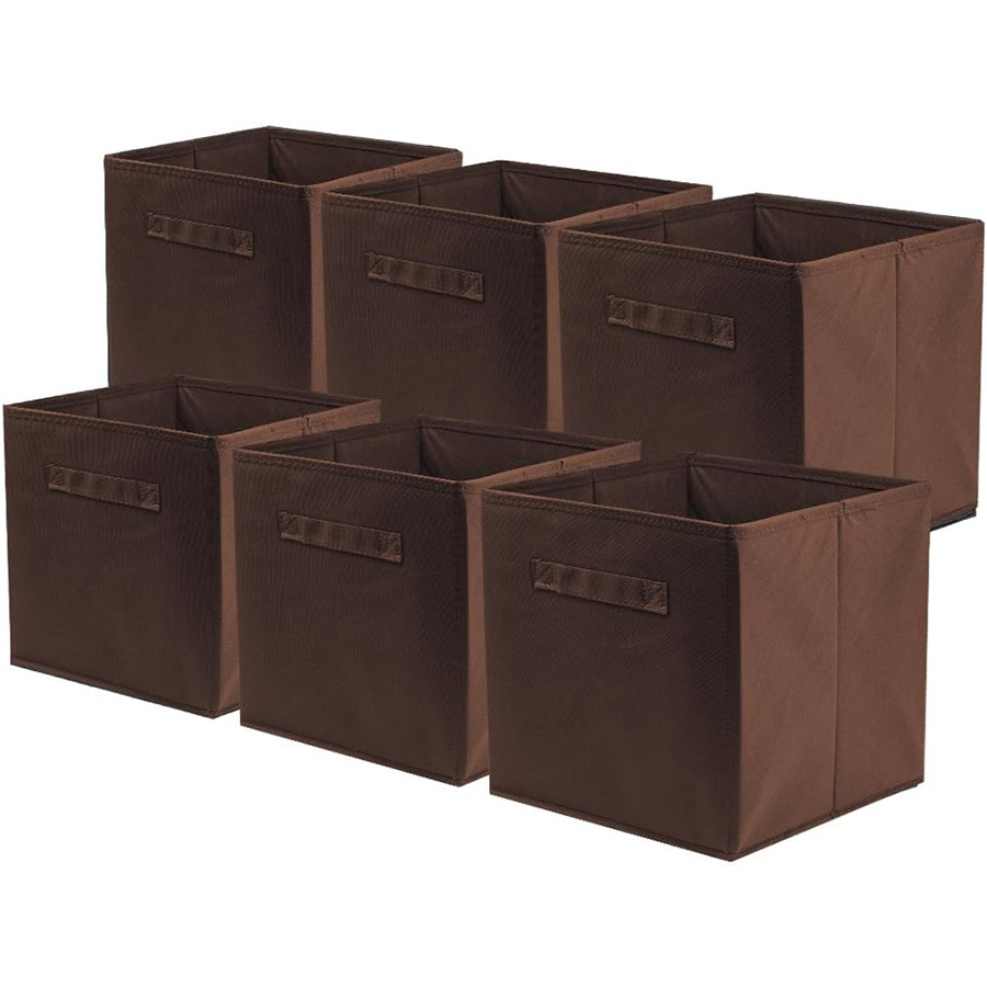 Caja de almacenamiento sin tapa, cajón de sala de estar para el hogar, tela plegable, almacenamiento de artículos diversos, caja de almacenamiento de ropa gruesa de Amazon