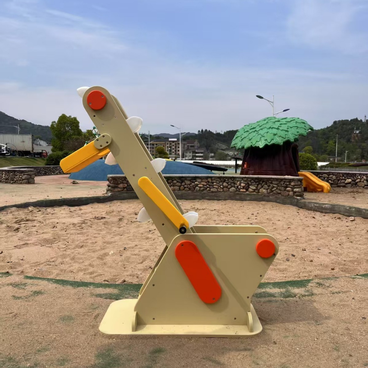 Garden Pool Sand Play Toy Balance Children's Equipment Tools Outdoor Wooden Toddler Water Area Fun Sand Pool Wall