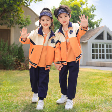 幼儿园园服春秋装套装小学生短袖班服三件套一年级运动会校服服装