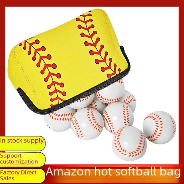 Softball Storage Bag Diving Material Travel Bag Baseball Portable Storage Bag Zipper Waterproof Bag Outdoor Ball Collation Bag