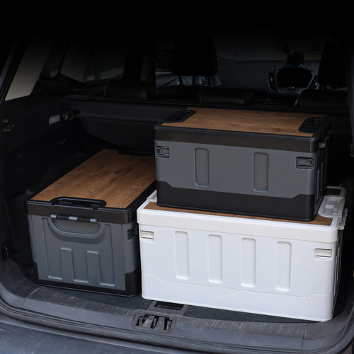 Outdoor storage box, foldable camping organizing box, car trunk, household storage box