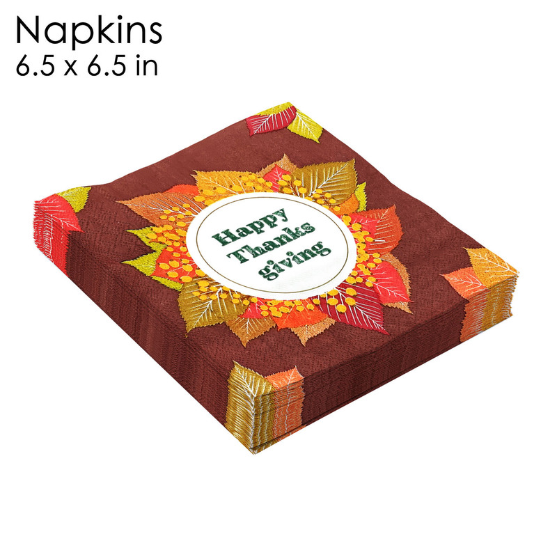 JW spot maple leaf Thanksgiving autumn leaf harvest season red maple leaf Thanksgiving disposable printing paper towel