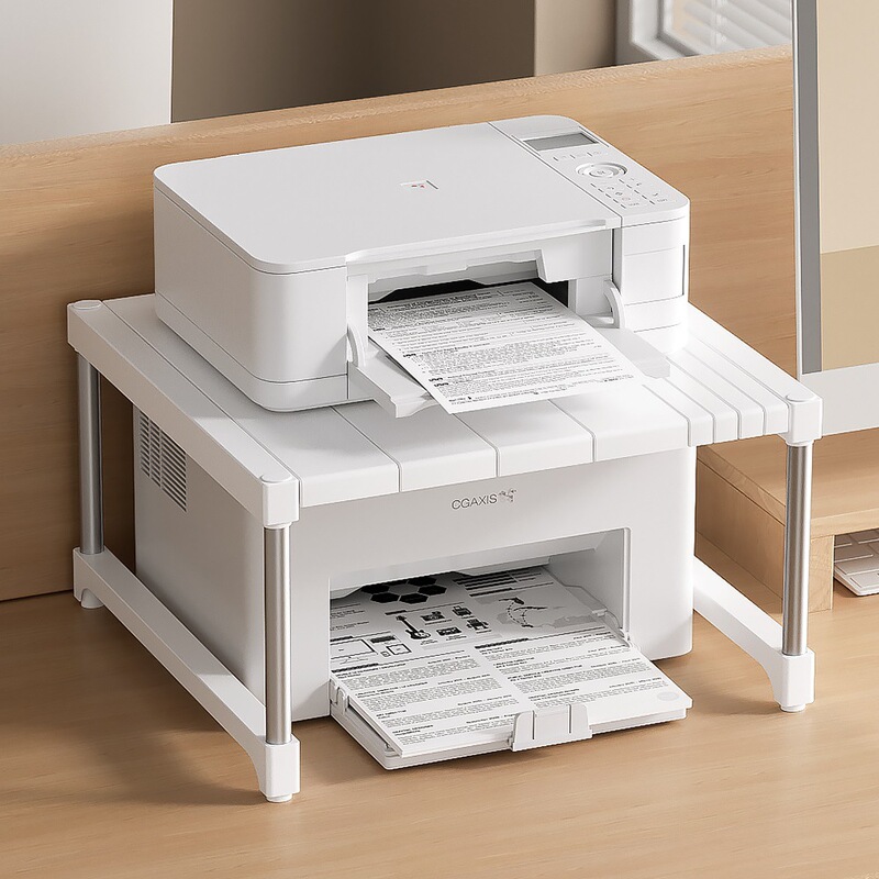 Printer Rack Desktop Retractable Copier Stand Office Desk Layered Small Storage Rack