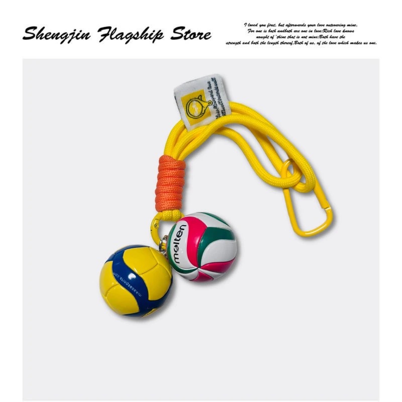 Keychain original de voleibol bolso creativo colgantes chinos mujeres y hombres mikasa fila mini recuerdos premios concurso