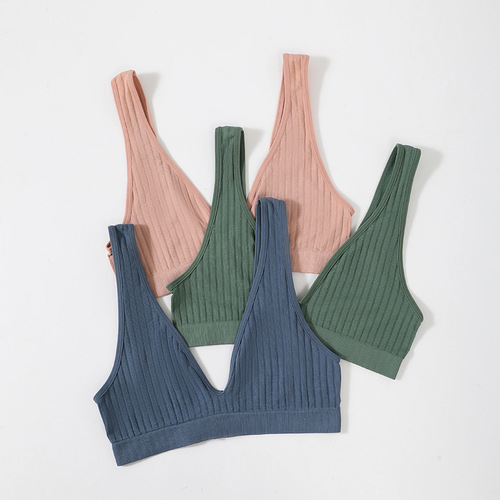 Alibaba.com French-style cross-border deep V large size women's sports yoga binding bra no trace beautiful back factory direct sale wholesale