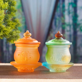 琉璃工艺品;香托/香盘;香炉