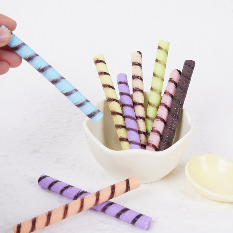 PVC擬似ねじチョコレート棒威化ビスケット棒DIY手作りデザートケーキチーズ棒装飾部品|undefined