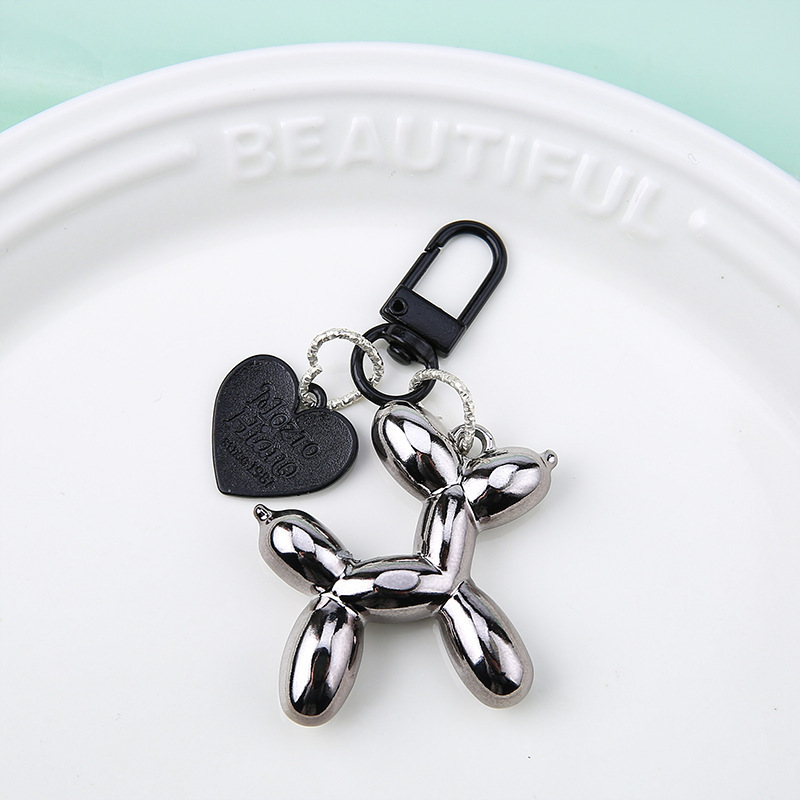 インスタイルレーザーバルーン犬キーホルダーペンダントキャンディーカラーの愛のジュエリーアクセサリー DIY 女性のバッグペンダント卸売|undefined