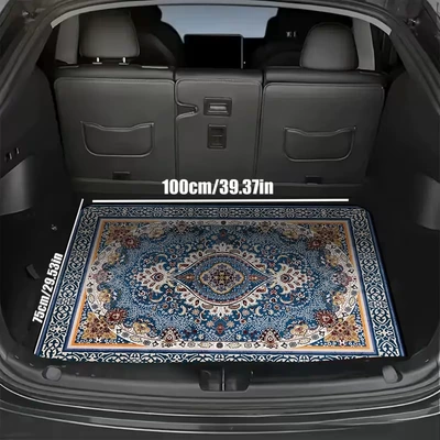 Dust-Proof, Wear-Resistant, Easy-Care Mats, Avtomobil döşəmə paspasları - ql-persian-style-03-75100cm-crystal-velvet-dot-plastic-bottom