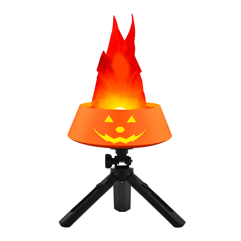 クロスボーダーハロウィンカボチャ炎ランプ装飾装飾品ランプバーステージ装飾クリエイティブ LED シミュレーションパフォーマンスライト|undefined