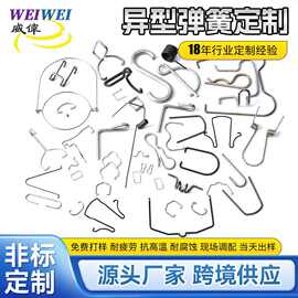 不锈钢异形弹簧 卡圈卡簧铁钢丝折弯线成型 高难度弹簧加工定制
