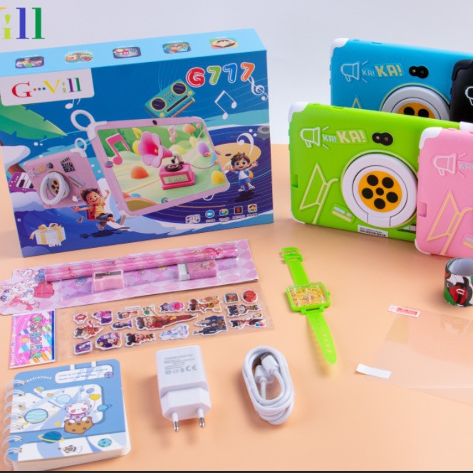 G777 Cross-Border 7inch Wifi Intelligent Learning Machine Factory Wholesale Tutoring Machine Cartoon Tablet Factory