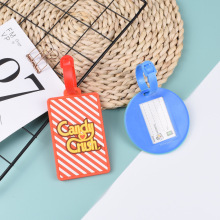 硅胶公交车订制LOGO登机牌来图卡套PVC行李牌定制软胶工作牌定做