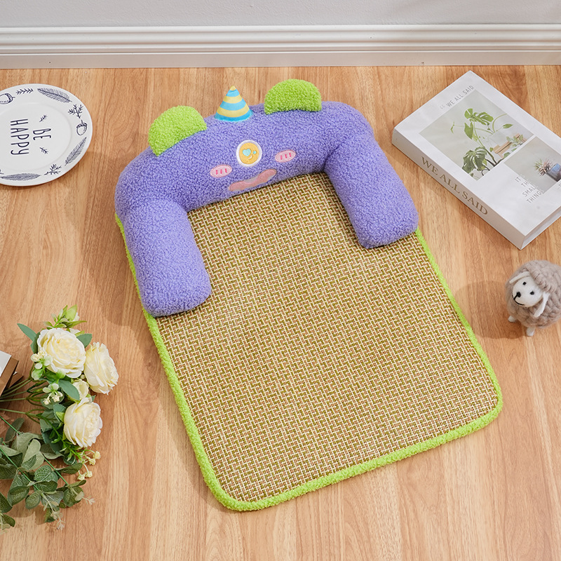 Nestera para perros y gatos, alfombra extraíble y lavable de verano, alfombra para dormir para mascotas, colchón para gatos y perros, cuatro estaciones, colchón para gatos