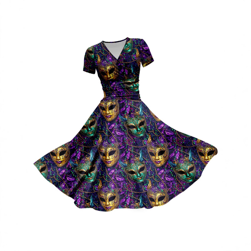 2025 Cross-Border Summer Loose Style New Summer Simple Short-Sleeved High-Waisted Long Dress with V-Neck, Elegant and Fashionable 2025 Cross-Border Summer Loose Style New Summer Simple Short-Sleeved High-Waisted Long Dress with V-Neck, Elegant and Fashionable