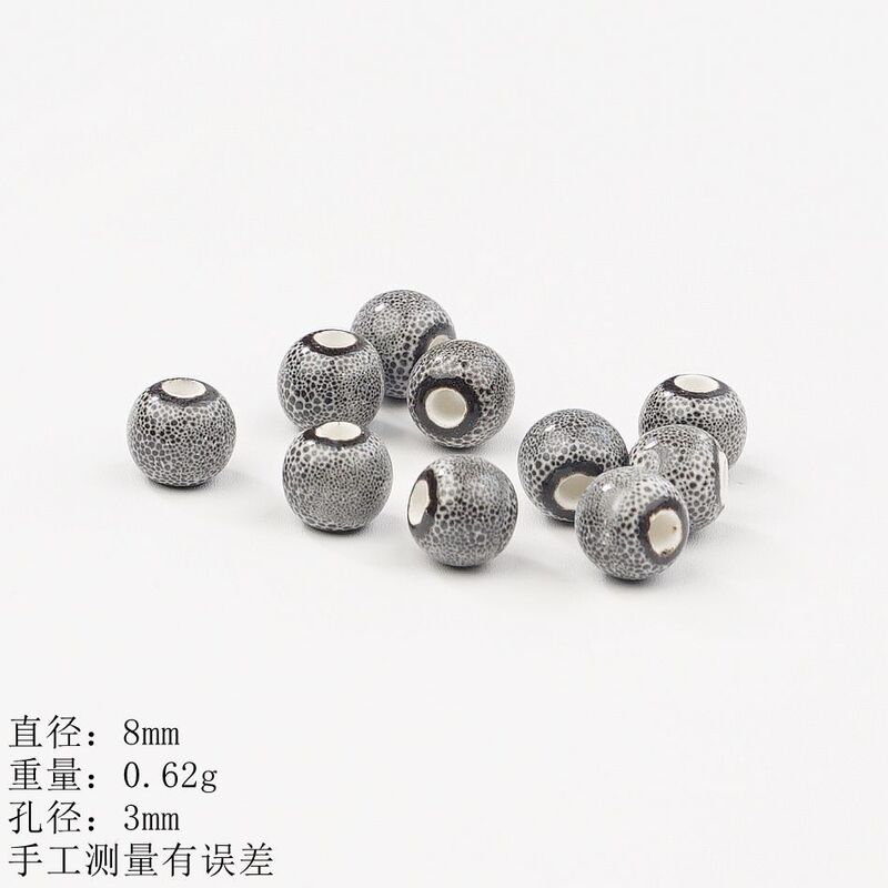 8 ミリメートル花釉ルースビーズ景徳鎮セラミックネックレスブレスレットカラフルなビーズクリエイティブ手作り diy 材料メーカー卸売|undefined