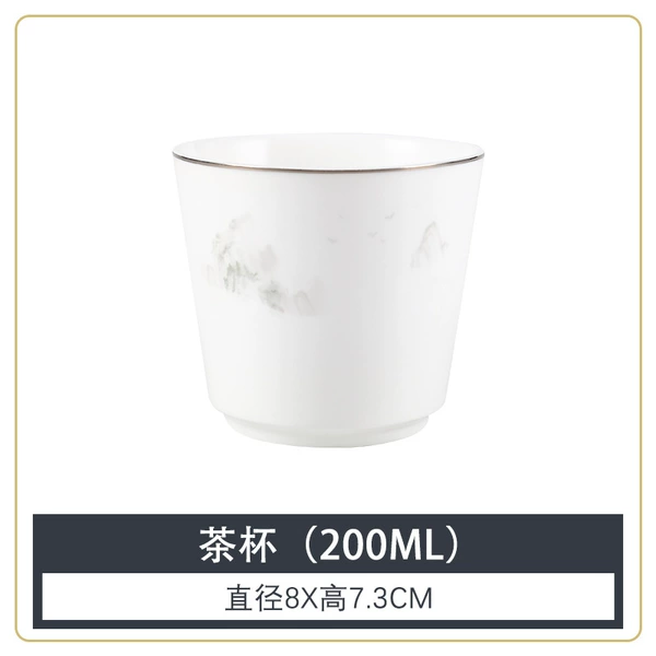 【Strong Bone Porcelain-Silver Border】Wanfengling Tea Cup