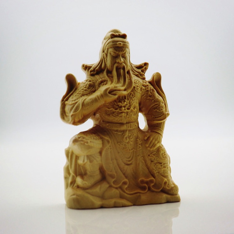 New Guan Boxwood carvings Wooden crafts Friend gifts Home Decoration