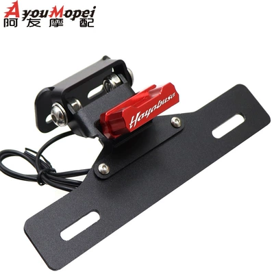 Suitable for Suzuki GSX1300R Falcon License plate holder/license plate holder - red-with-logo