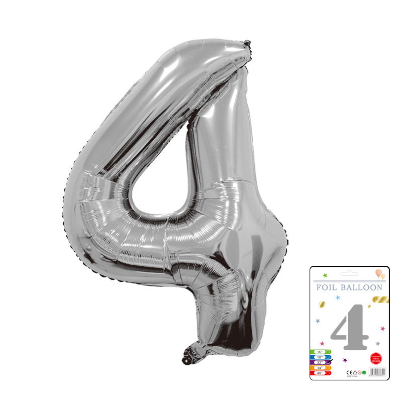 Globo digital de 32 pulgadas, embalaje de tarjeta de papel independiente, versión estadounidense, película de aluminio delgada, embalaje fino, papel de aluminio, globo de cumpleaños