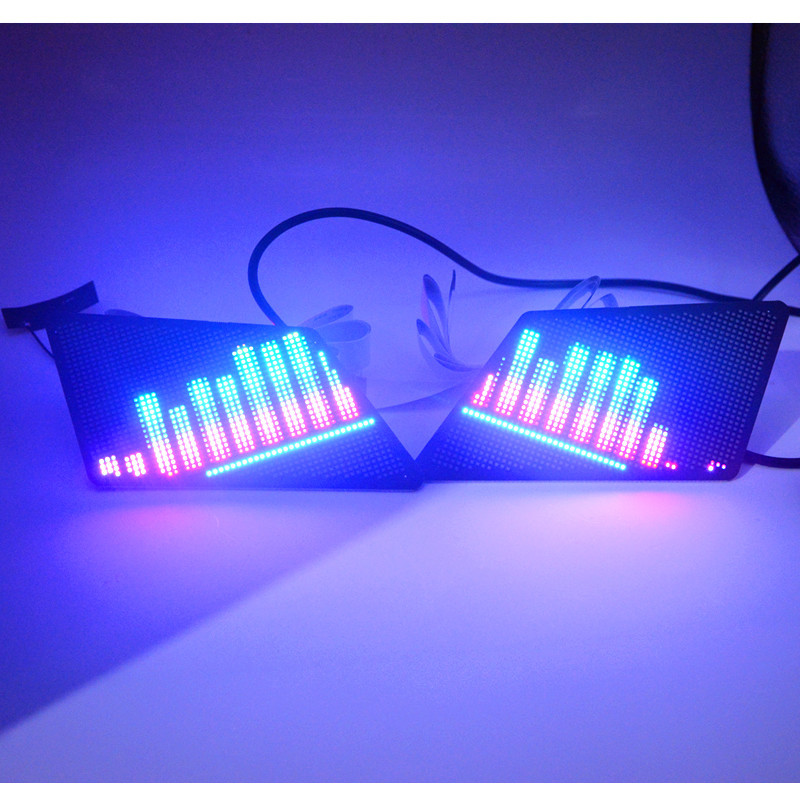 Pantalla de luz LED inteligente para ojos de automóviles APP de control de ojos de demonios de automóviles y motocicletas